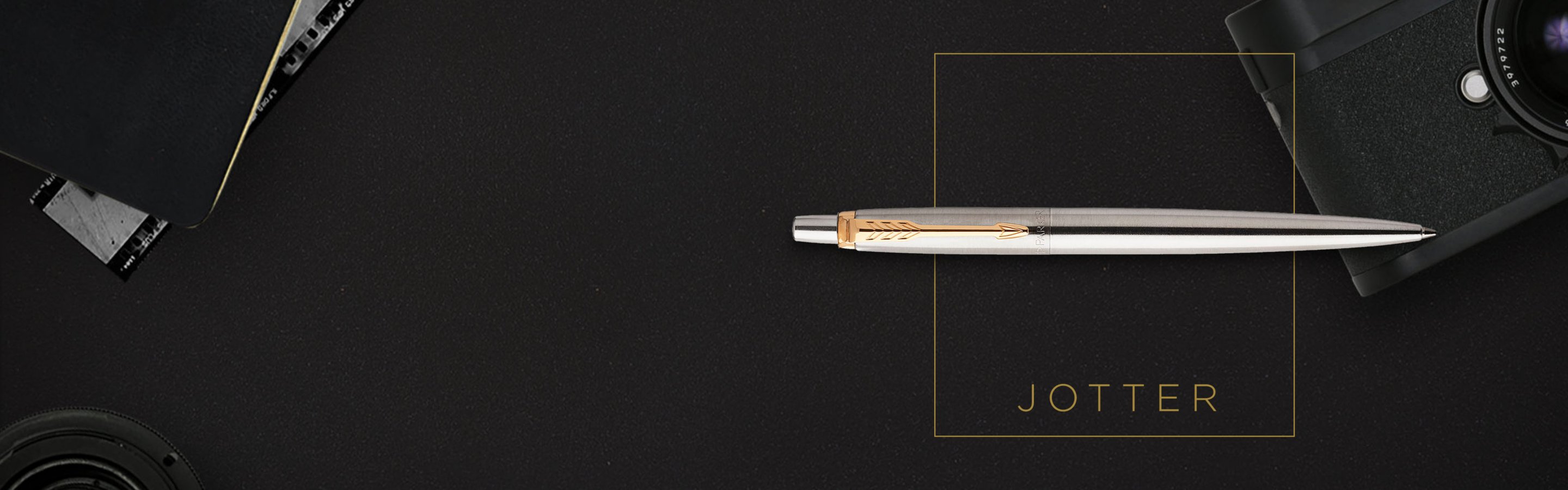 silver ball point pen
